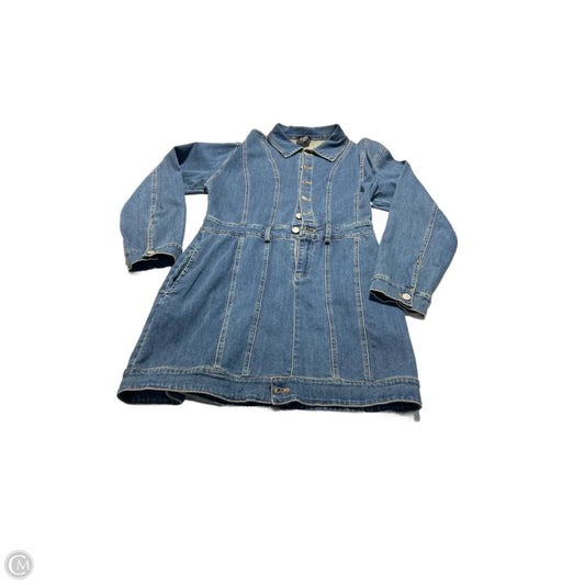 Dress Casual Midi By Fate In Blue Denim, Size: M