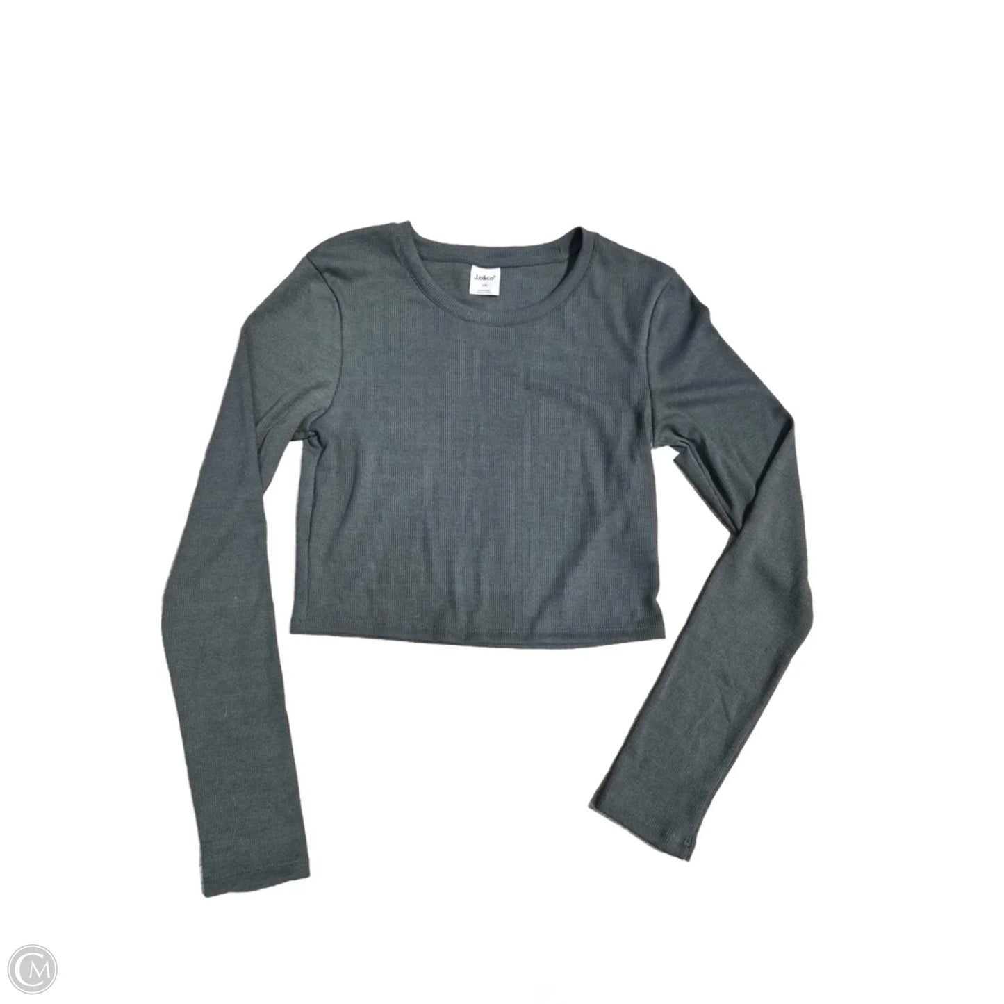 Top Long Sleeve By Cme In Green, Size: L