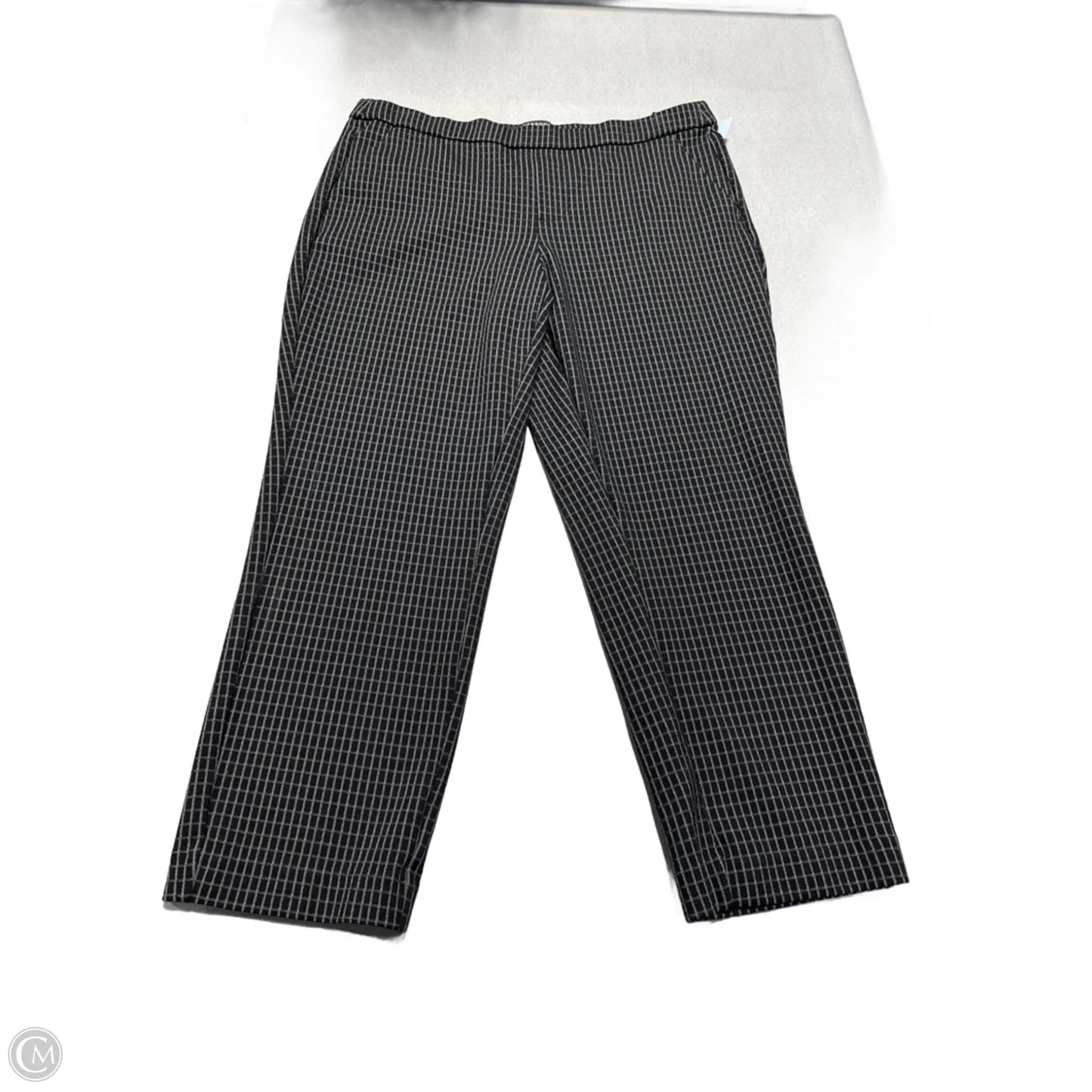 Pants Cropped By Liverpool In Plaid Pattern, Size: 12