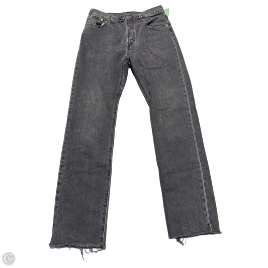 Jeans Straight By Levis In Black, Size: 8