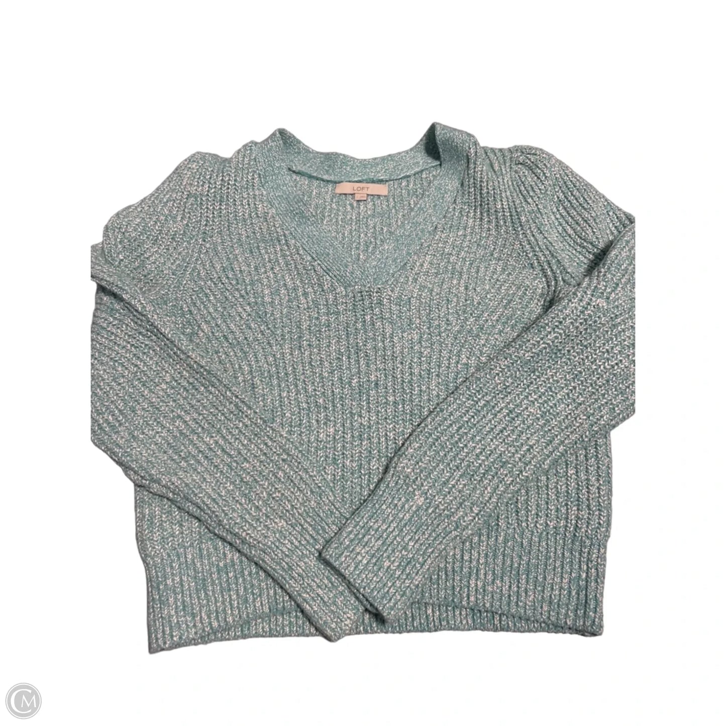 Sweater By Loft In Aqua, Size: L