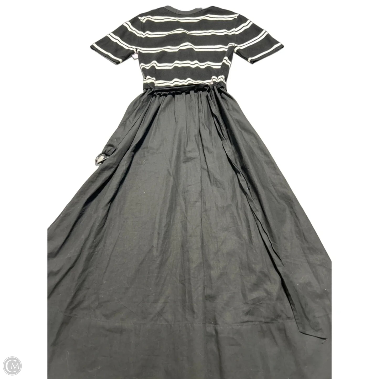Dress Casual Midi By Evereve In Black & White, Size: S