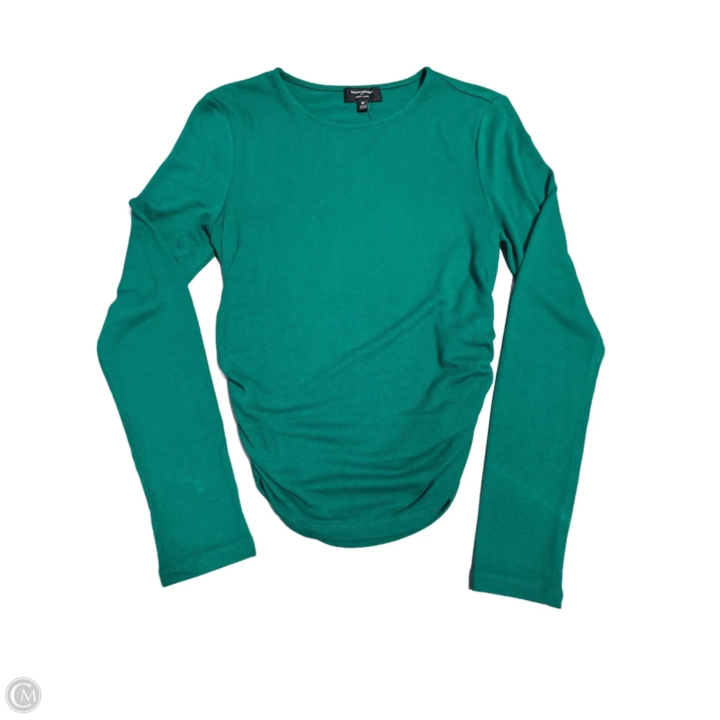 Top Long Sleeve By Banana Republic In Green, Size: M