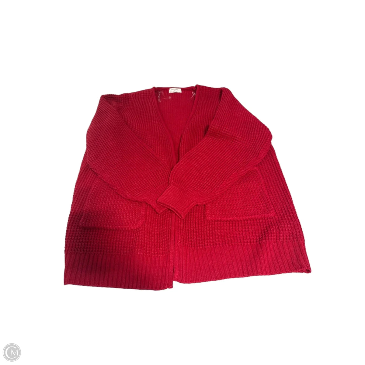 Cardigan By Zenana In Red, Size: 2x