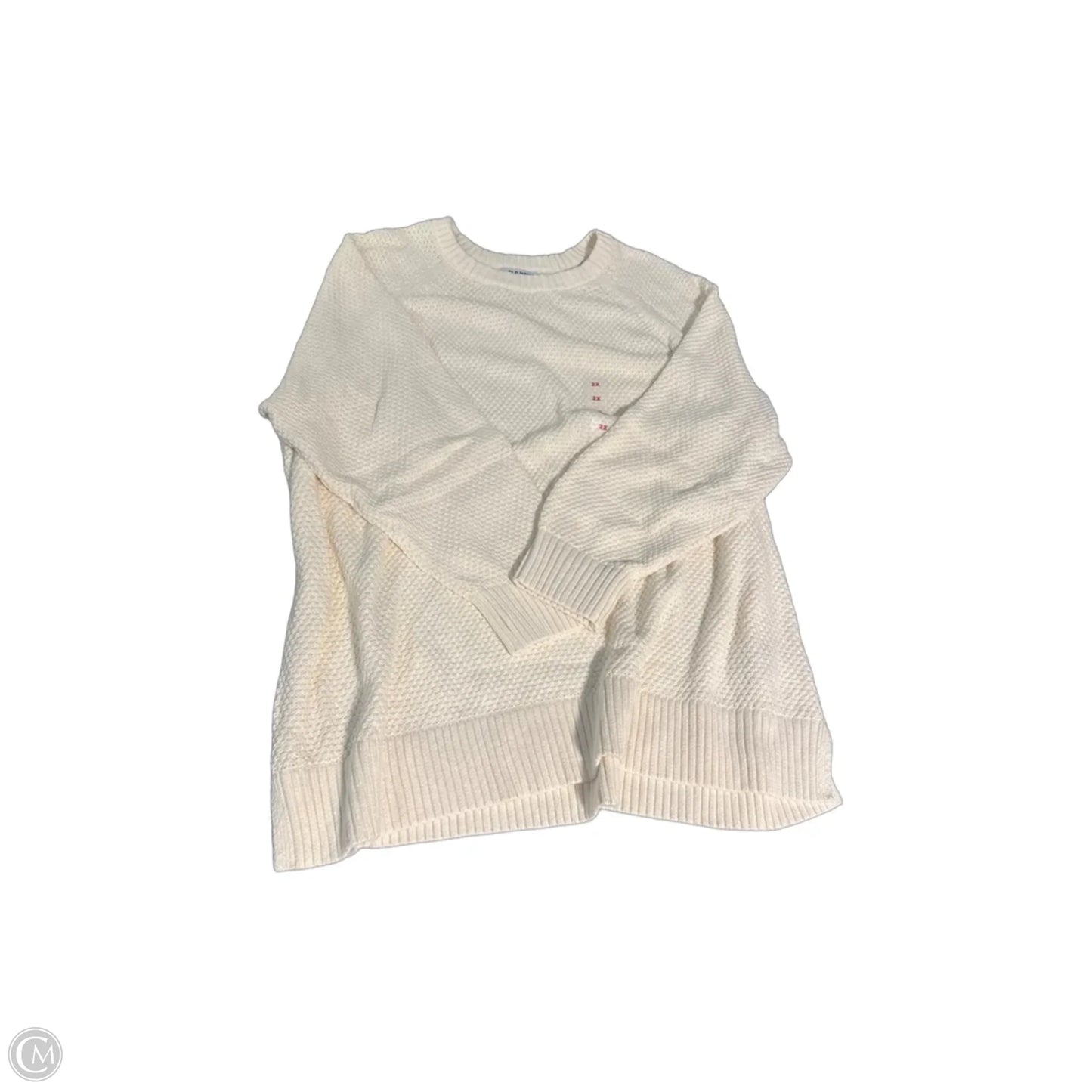 Sweater By Old Navy In Cream, Size: 2x