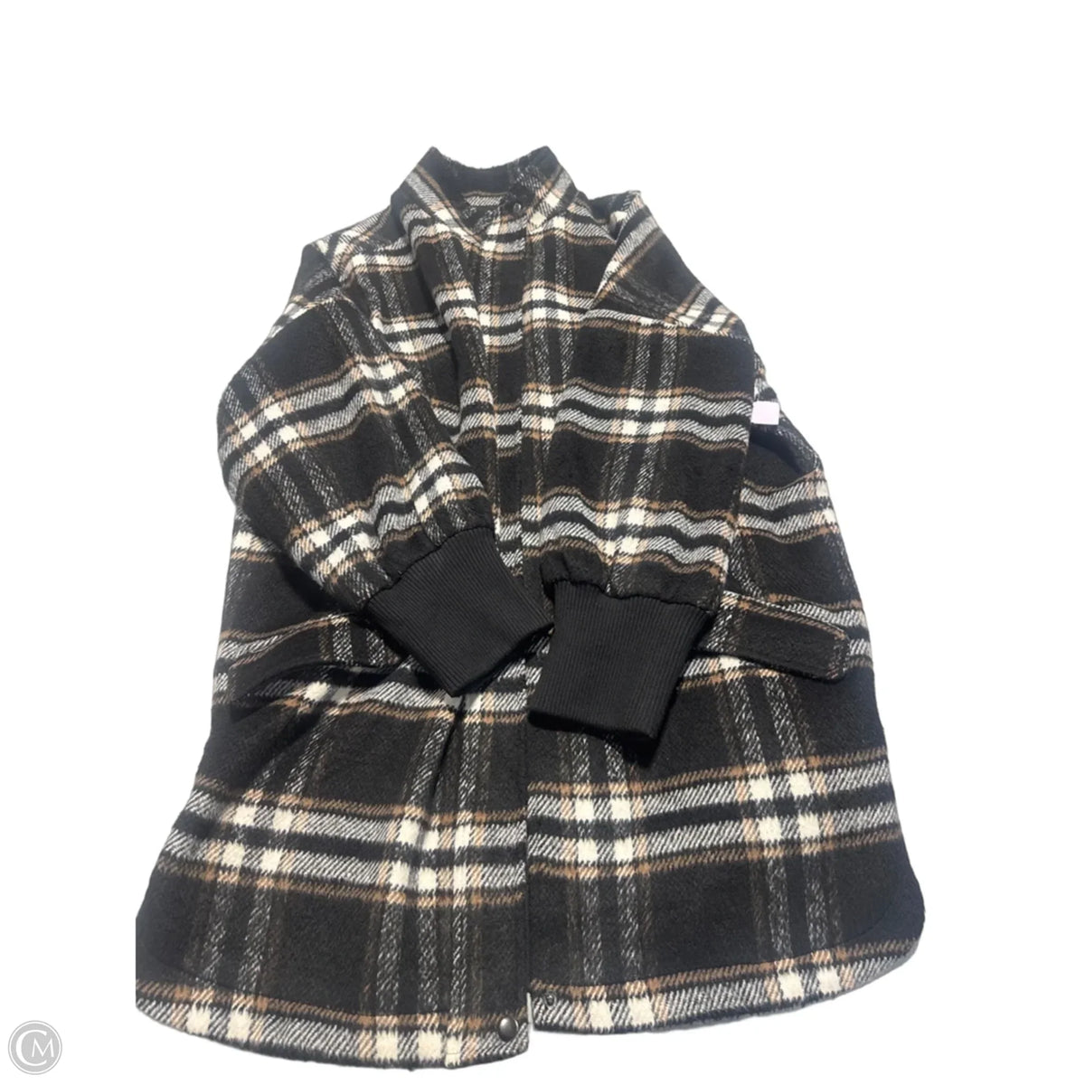 Jacket Fleece By Steve Madden In Plaid Pattern, Size: 1x