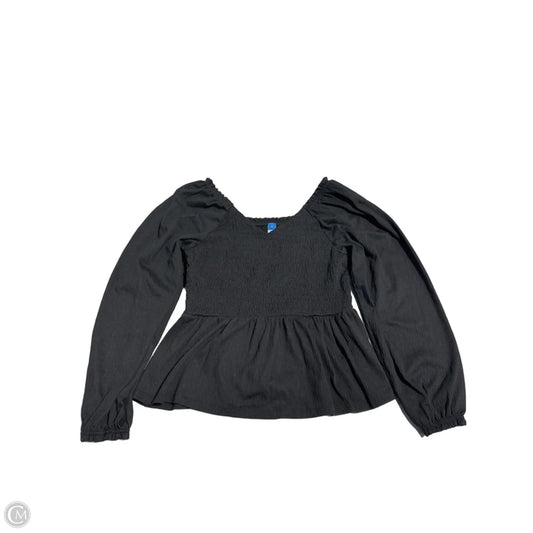 Top Long Sleeve By Old Navy In Black, Size: M