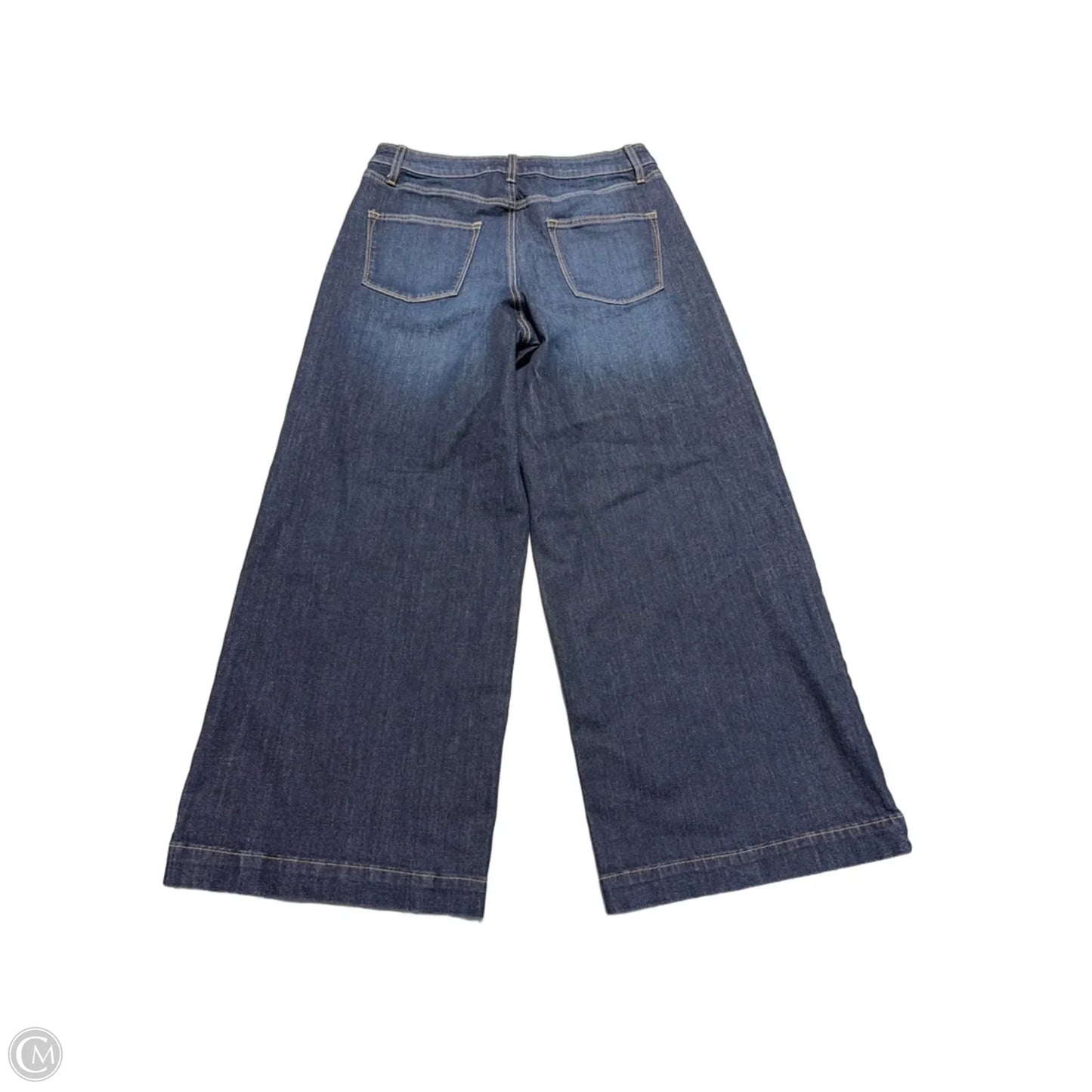 Jeans Wide Leg By Sonoma In Blue Denim, Size: 14