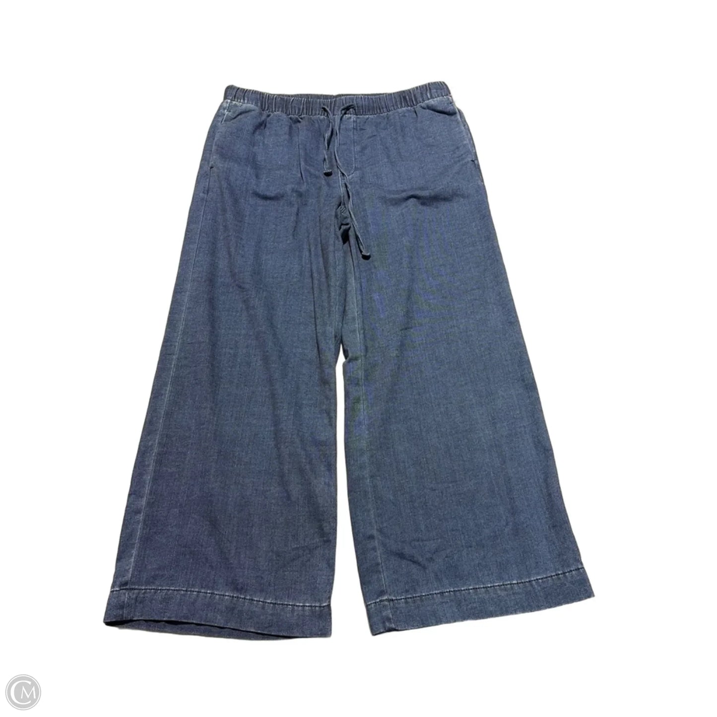 Jeans Wide Leg By American Eagle In Blue Denim, Size: 14