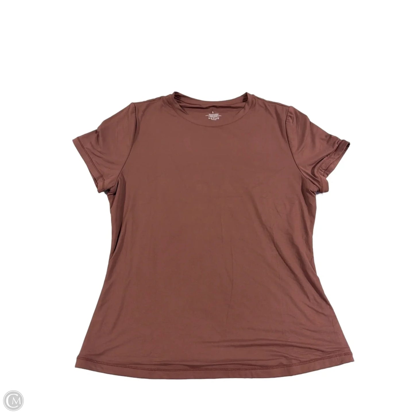 Top Short Sleeve Basic By Cme In Brown, Size: L