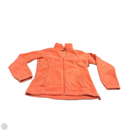 Jacket Fleece By Columbia In Coral, Size: S