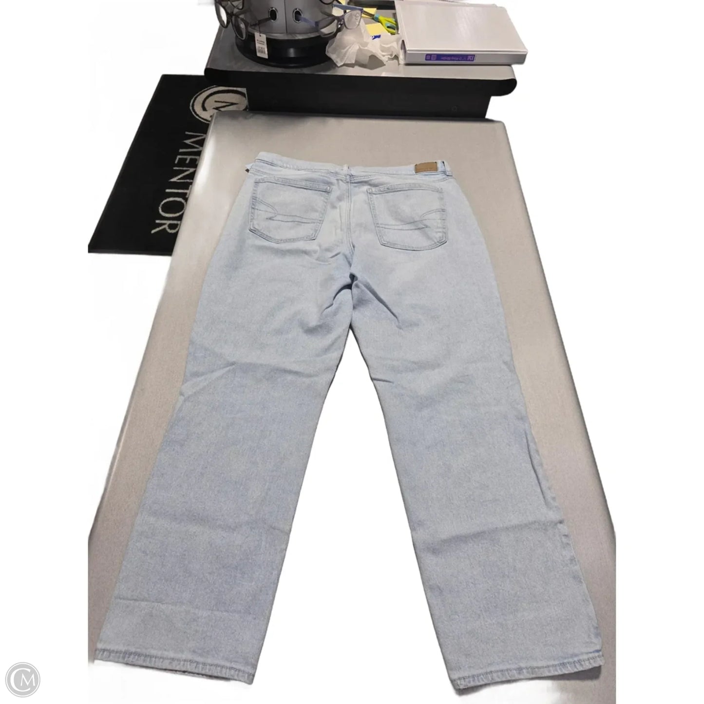 Jacket Denim By American Eagle In Blue Denim, Size: 14