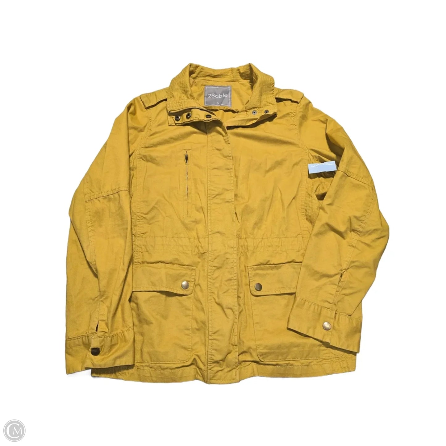 Jacket Denim By Cme In Yellow, Size: Xl