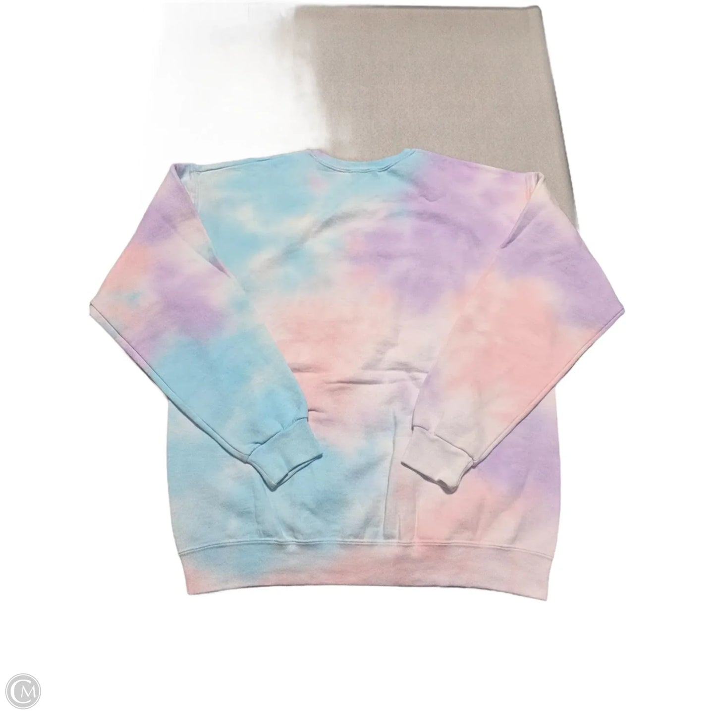 Sweatshirt Crewneck By Jerzees In Pink & Purple, Size: L
