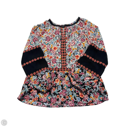 Top Long Sleeve By Laundry In Floral Print, Size: M