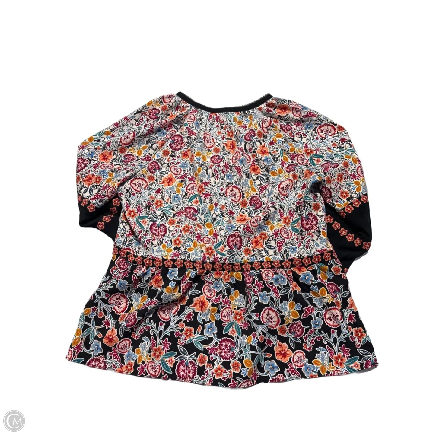 Top Long Sleeve By Laundry In Floral Print, Size: M