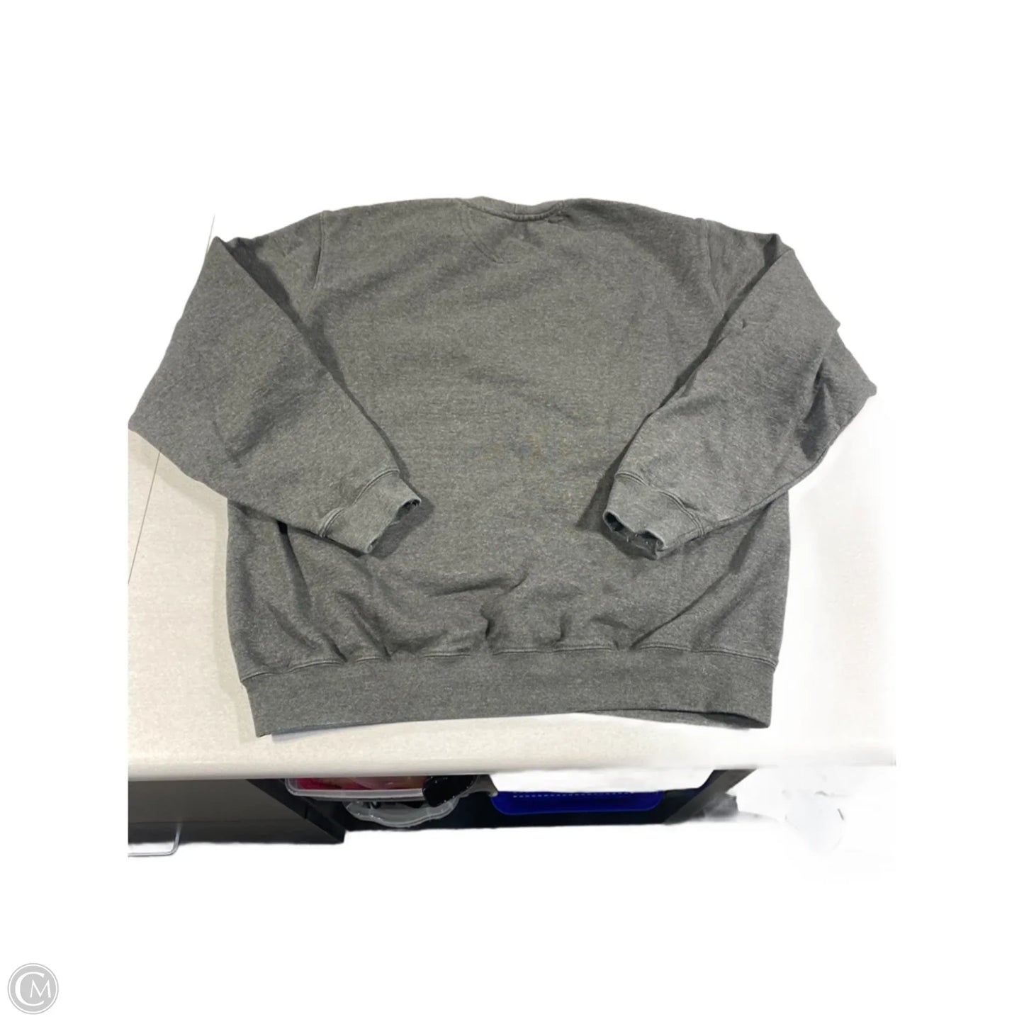 Sweatshirt Crewneck By Carhartt In Grey, Size: L