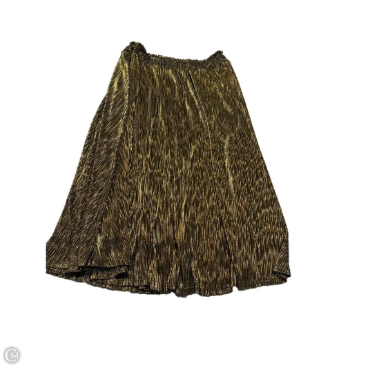 Skirt Maxi By Cato In Gold, Size: 14
