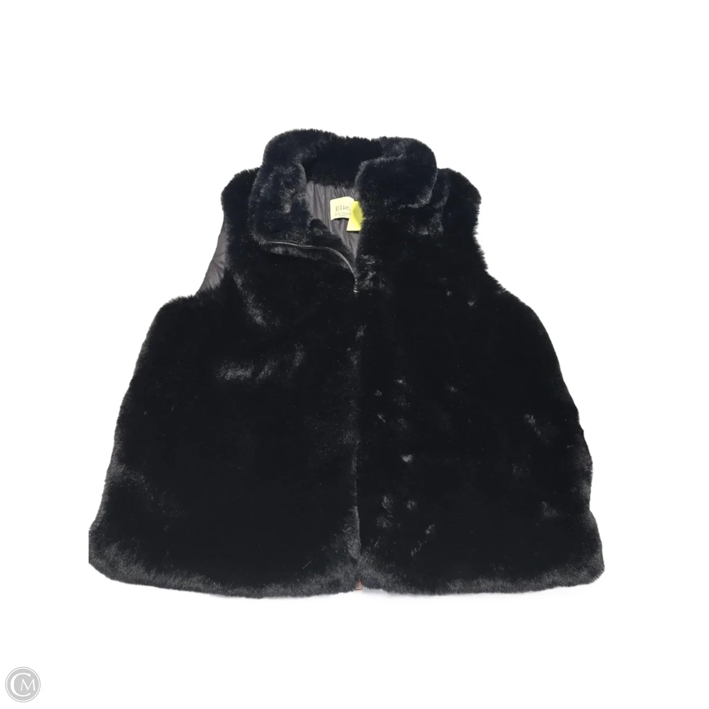 Vest Faux Fur & Sherpa By Elie Tahari In Black, Size: 1x