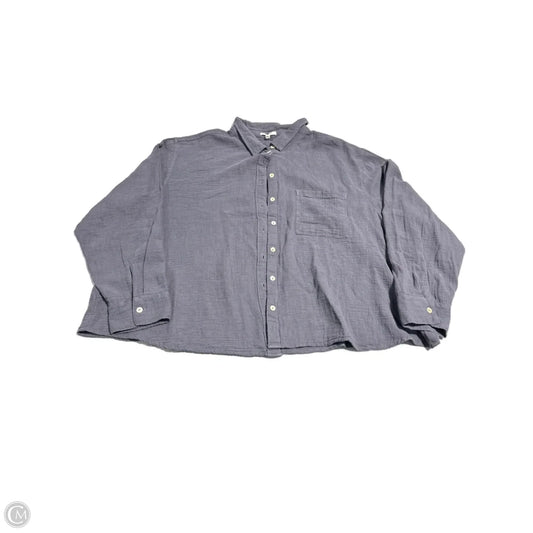 Top Long Sleeve By Maurices In Blue, Size: 2x