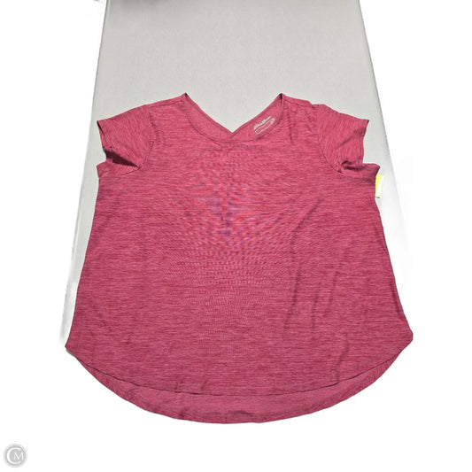 Athletic Top Short Sleeve By Eddie Bauer In Red, Size: 2x