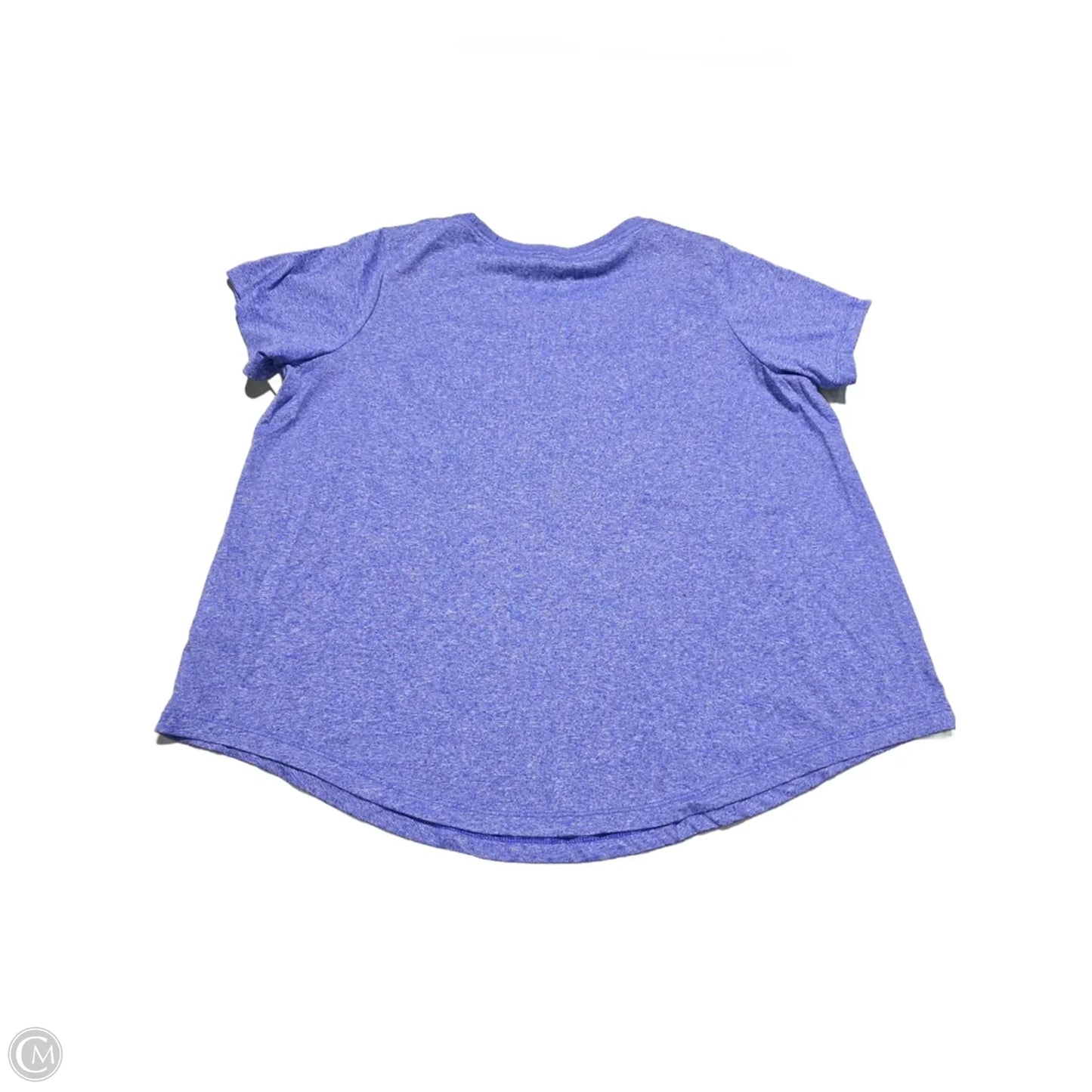Athletic Top Short Sleeve By Nike In Blue, Size: 1x
