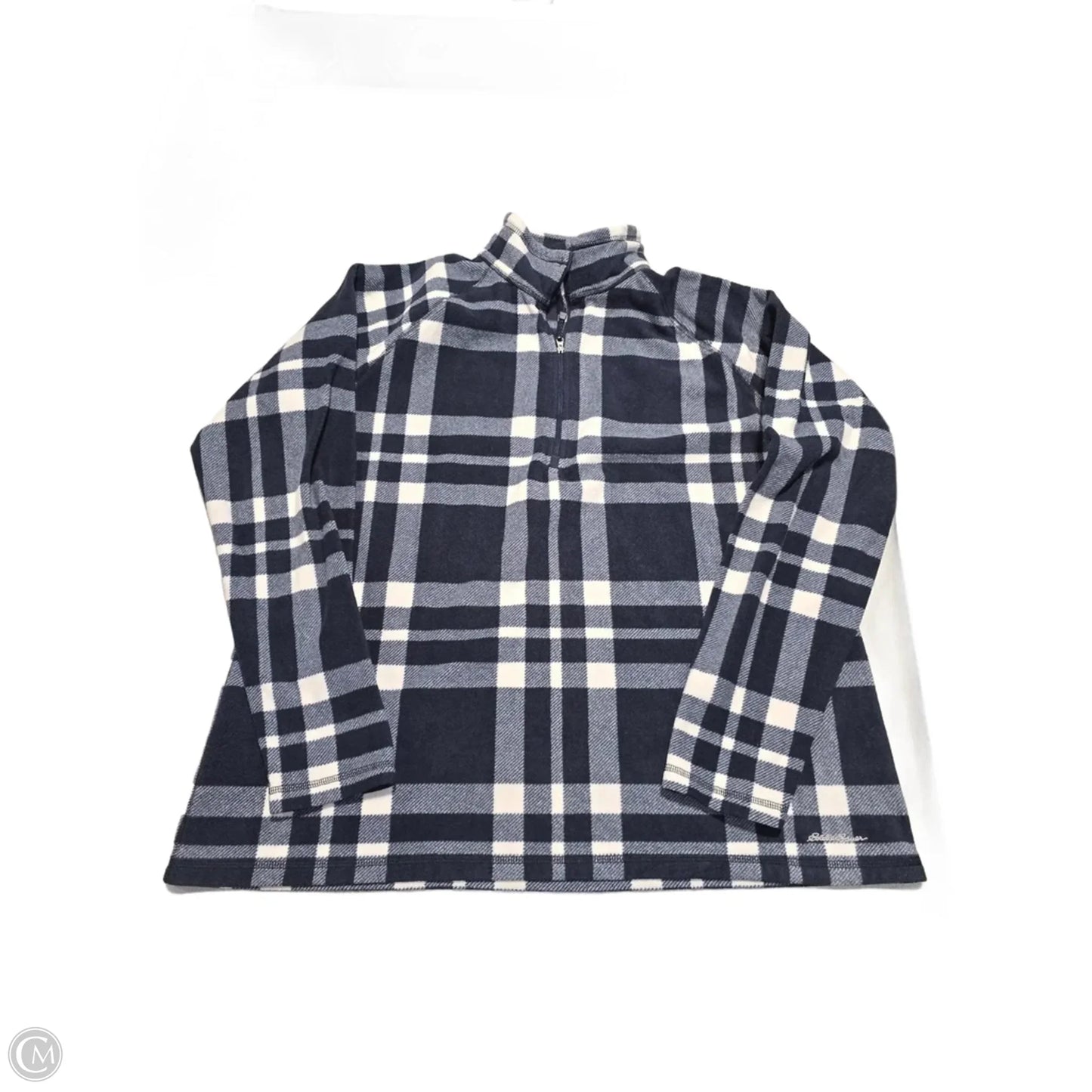 Jacket Fleece By Eddie Bauer In Navy, Size: 30