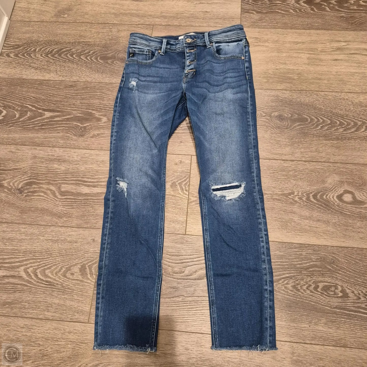 Jeans Straight By Kancan In Blue Denim, Size: 6