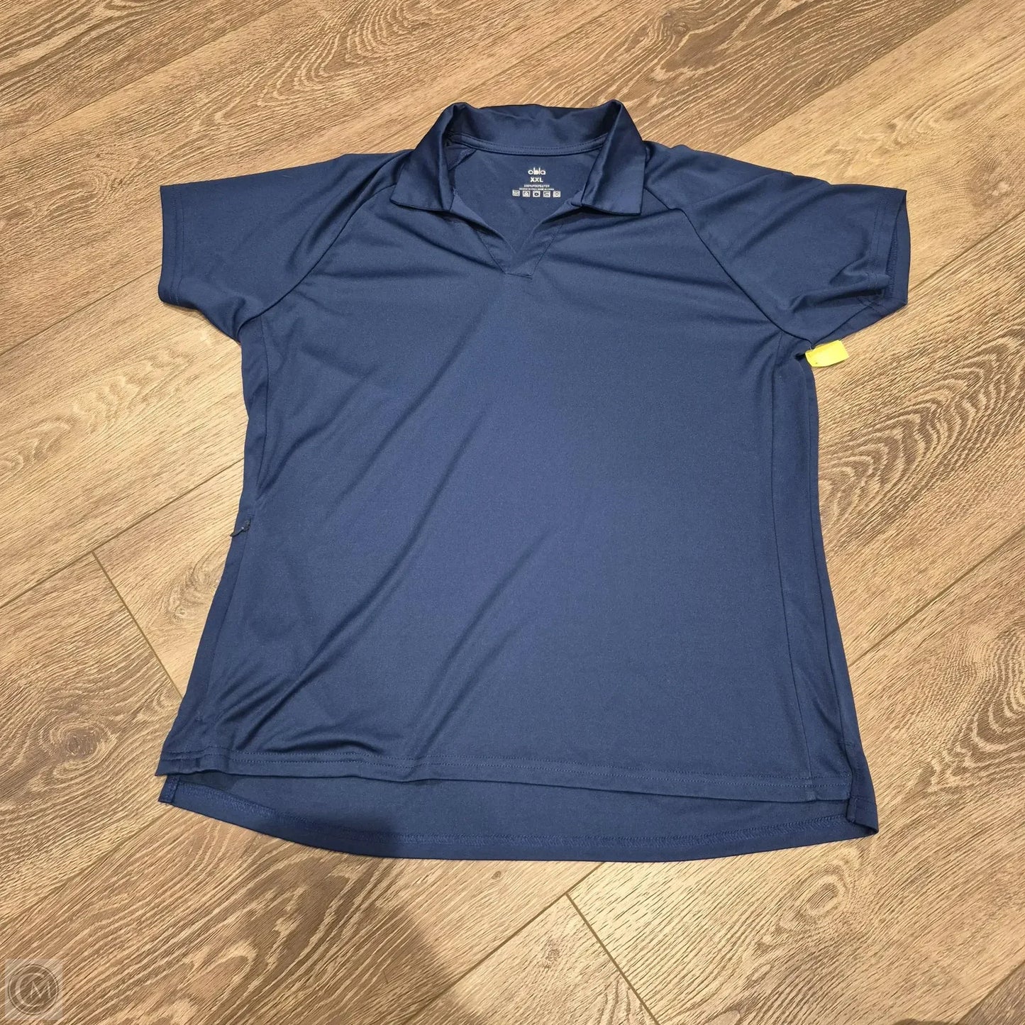 Athletic Top Short Sleeve By Cmc In Blue, Size: Xxl