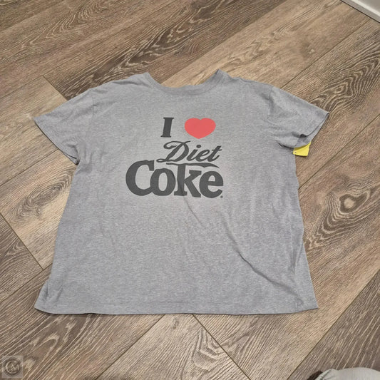 Top Short Sleeve Basic By Cme In Grey, Size: xxl