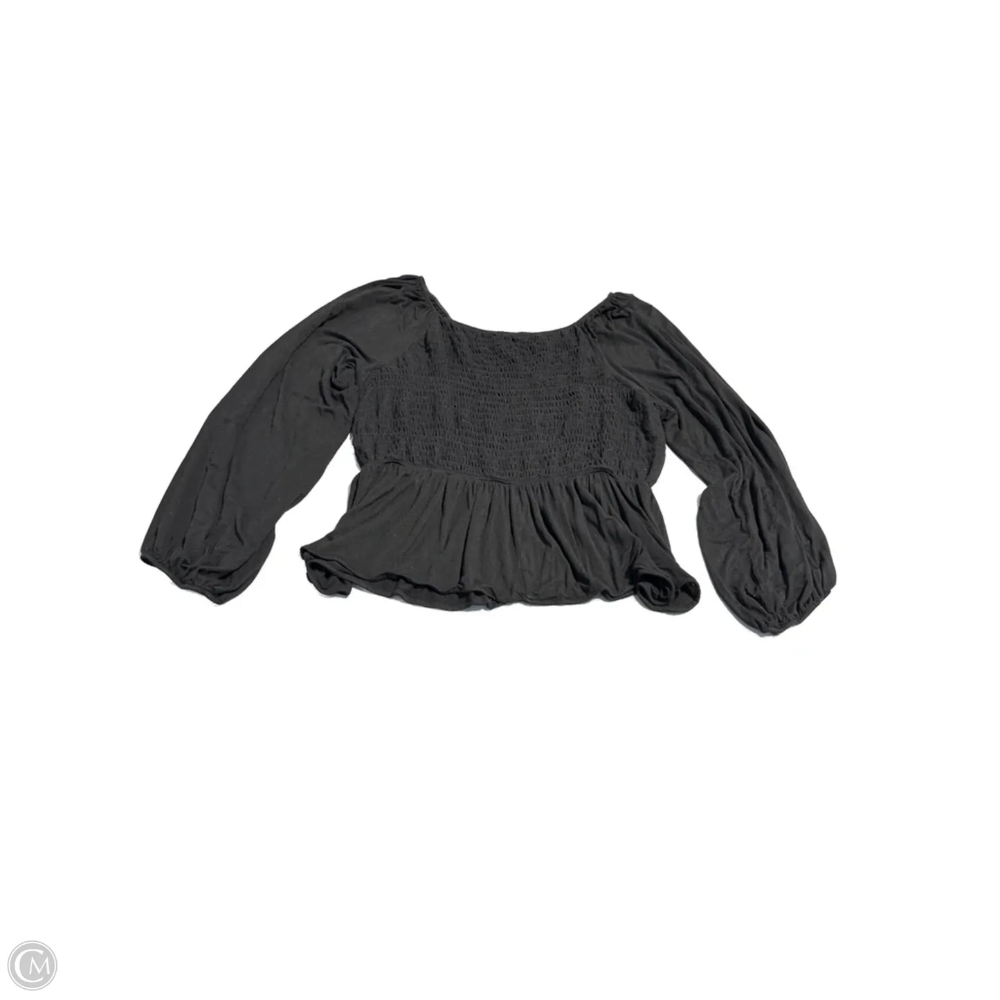 Top Long Sleeve By White Birch In Black, Size: 2x