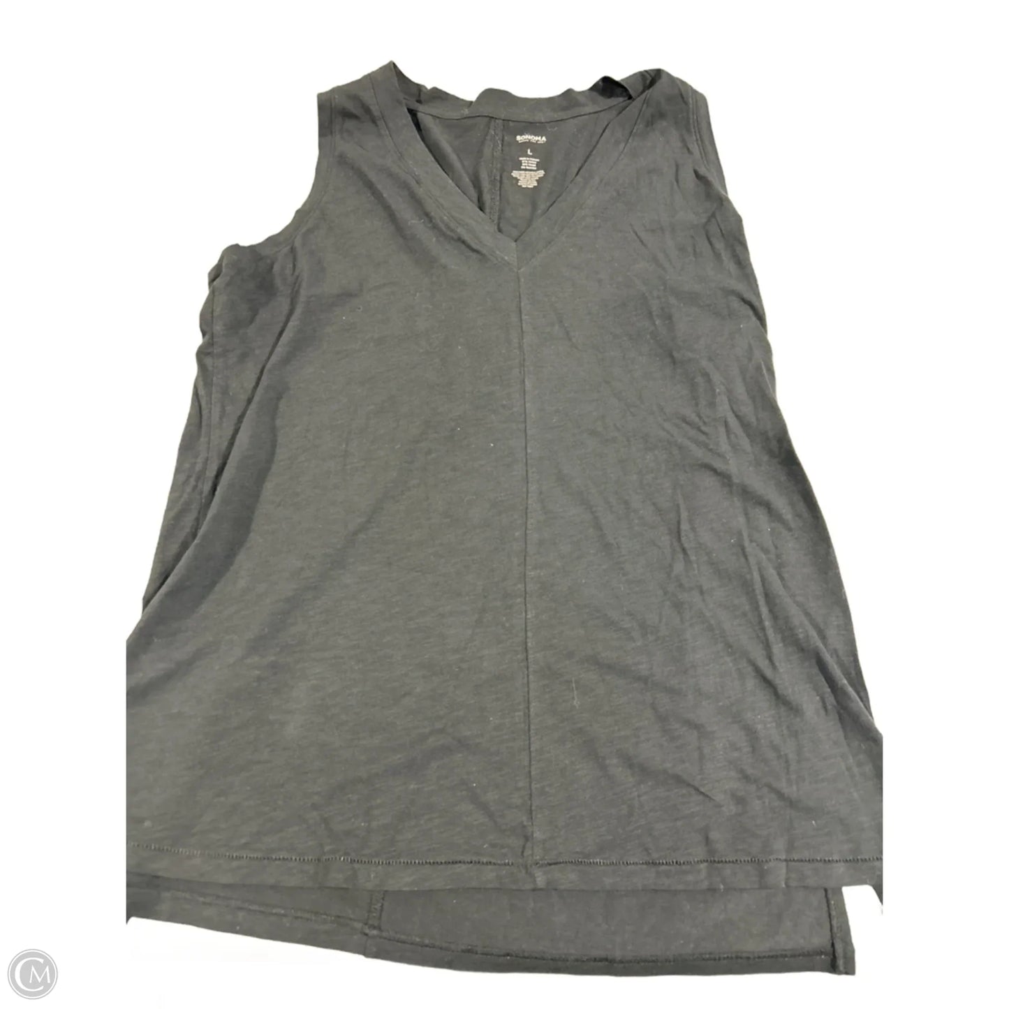 Tank Top By Sonoma In Black, Size: L