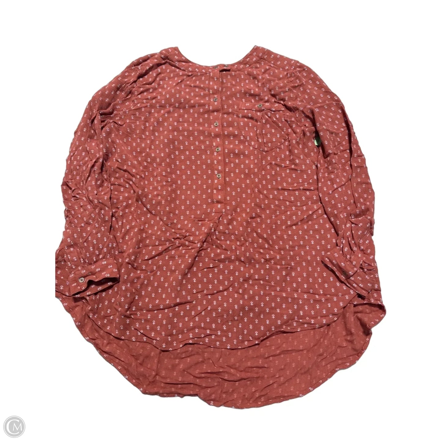 Top Long Sleeve By Free People In Orange, Size: M