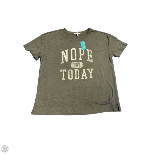 Top Short Sleeve By Maurices In Green, Size: S