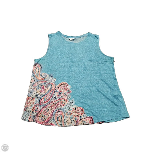 Tank Top By Cme In Blue, Size: L