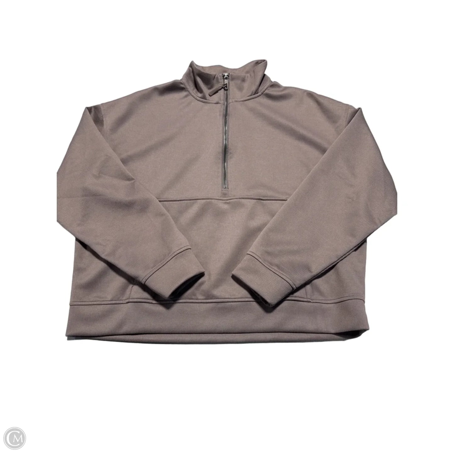 Sweatshirt Collar By Danskin In Brown, Size: L