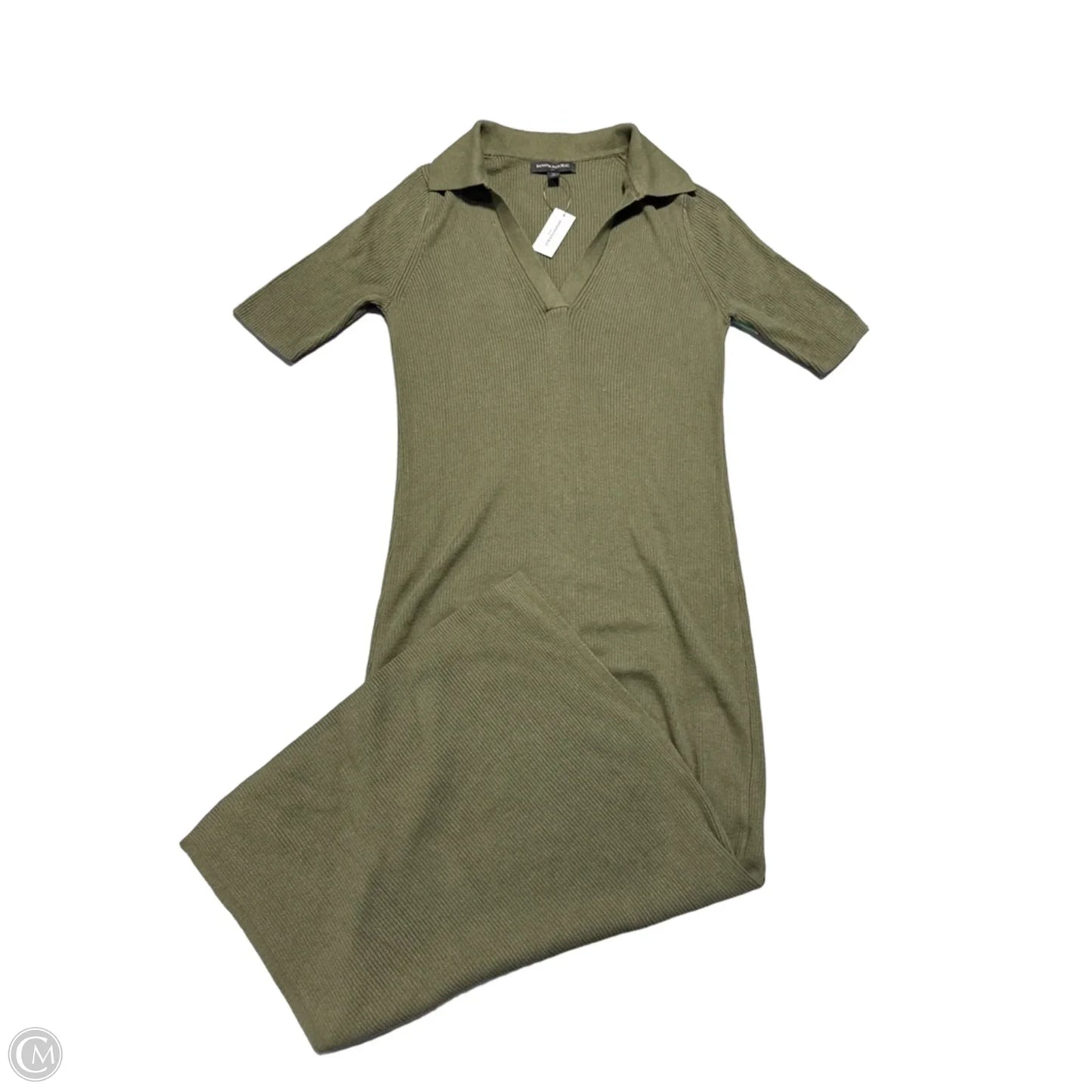 Dress Casual Maxi By Banana Republic In Green, Size: M
