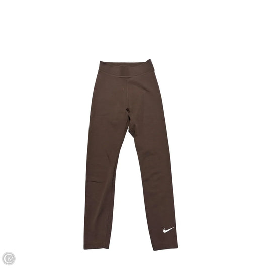 Athletic Leggings By Nike In Brown, Size: Xs