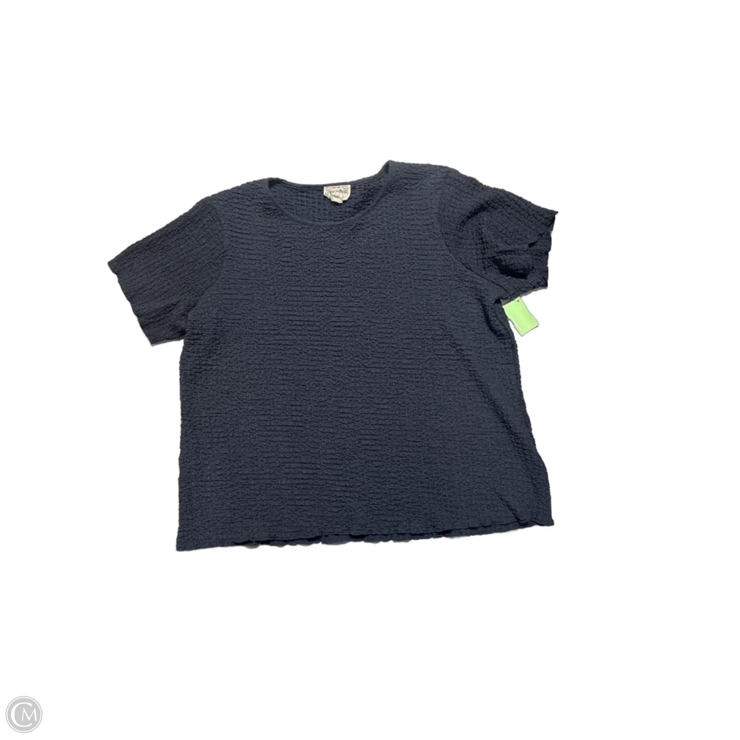 Top Short Sleeve By For The Republic In Navy, Size: 1x