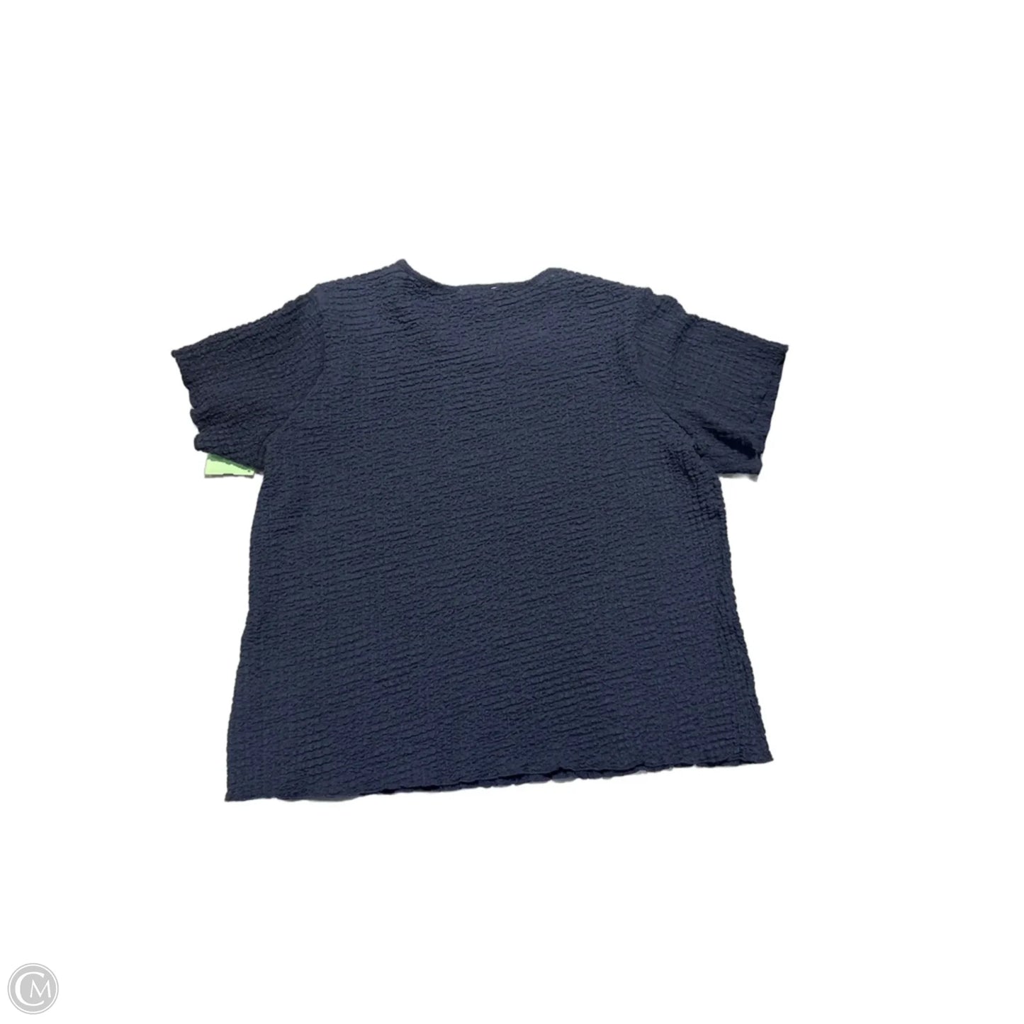 Top Short Sleeve By For The Republic In Navy, Size: 1x