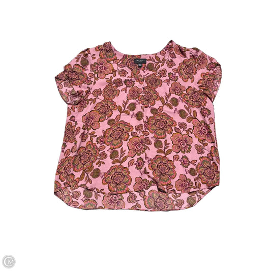 Top Short Sleeve By Premise In Pink, Size: 2x