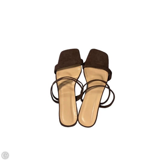 Shoes Heels Block By Cmc In Brown, Size: 10.5