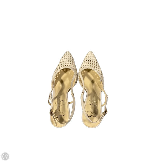 Shoes Heels Block By Jessica Simpson In Cream, Size: 8.5