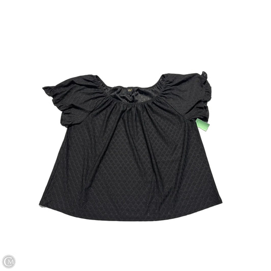 Top Short Sleeve By W5 In Black, Size: Xl
