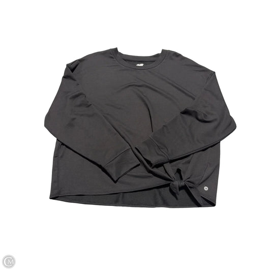 Athletic Top Long Sleeve Crewneck By Avia In Black, Size: Xl