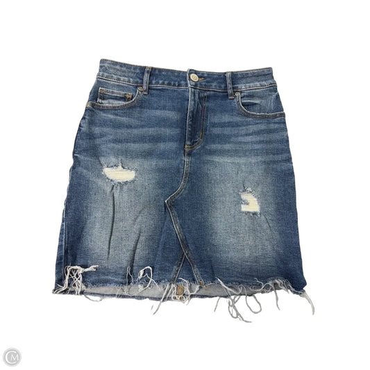 Skirt Mini & Short By Maurices In Blue Denim, Size: 4
