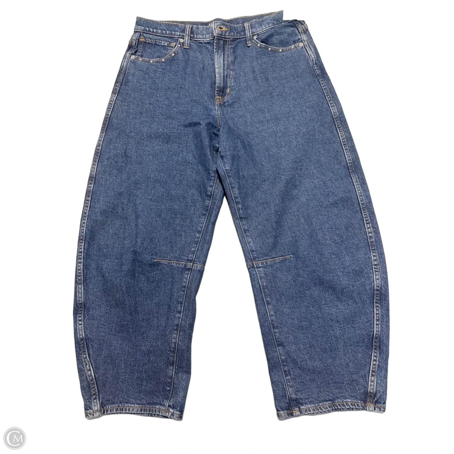 Jeans Wide Leg By Gap In Blue Denim, Size: 10
