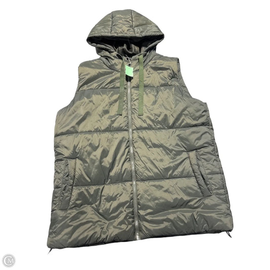 Vest Puffer & Quilted By Mono B In Green, Size: L