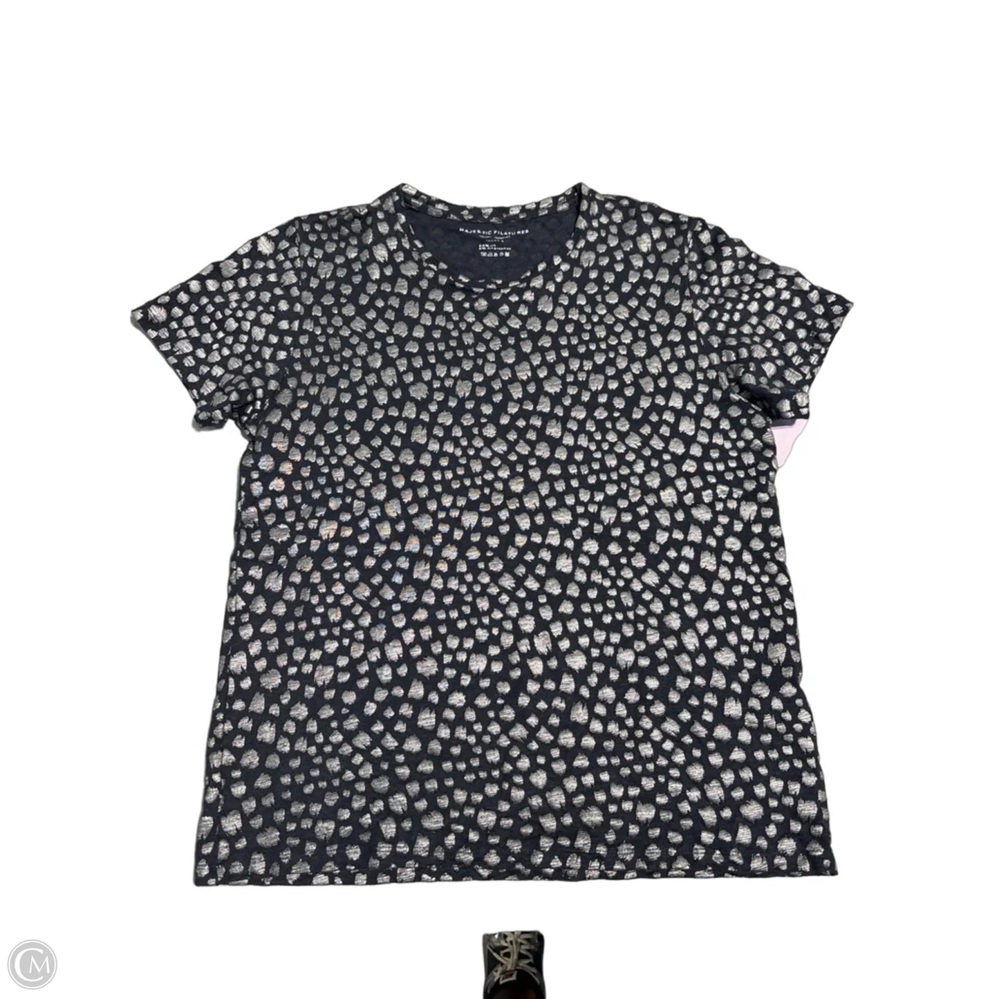 Athletic Top Short Sleeve By Majestic Filatures In Animal Print, Size: M