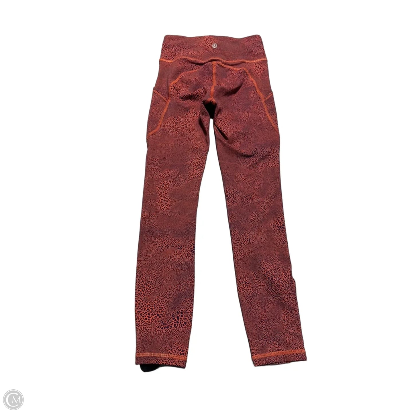 Athletic Leggings By Lululemon In Orange & Purple, Size: 2